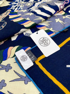 Le Sacre Des Saisons Scarf 140 CM In Colorful Cashmere And Silk 300432