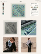 Guepards Bandana Double Face Scarf 90 CM In Colorful Silk 301848