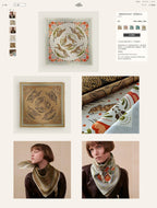 Guepards Bandana Double Face Scarf 90 CM In Colorful Silk 301849