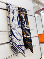 La Promenade Du Matin Bandana Shawl 140 CM In Colorful Cashmere And Silk 303143
