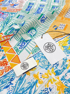 Les Folies Du Faubourg Scarf 90 CM In Colorful Silk Twill 304375