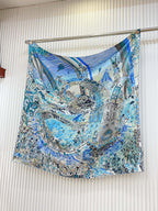 Les Folies Du Faubourg Scarf 90 CM In Colorful Silk Twill 304377