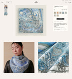 Les Folies Du Faubourg Scarf 90 CM In Colorful Silk Twill 304377