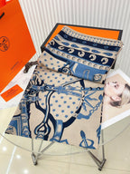 Cheval Punk Bandana Scarf 135 CM In Colorful Cashmere And Silk 304388