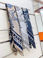 Cheval Punk Bandana Scarf 135 CM In Colorful Cashmere And Silk 304388
