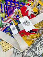 Animapolis Scarf Limited Edition 140 CM In Colorful Cashmere And Silk 306570