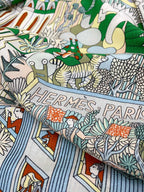 Animapolis Scarf Limited Edition 140 CM In Colorful Cashmere And Silk 306572