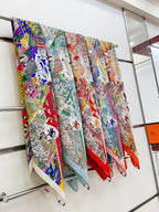 Animapolis Scarf 140 CM In Colorful Cashmere And Silk 306573