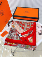 Animapolis Scarf Limited Edition 140 CM In Colorful Cashmere And Silk 306573