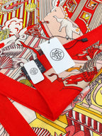 Animapolis Scarf Limited Edition 140 CM In Colorful Cashmere And Silk 306573