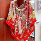 Animapolis Scarf Limited Edition 140 CM In Colorful Cashmere And Silk 306573