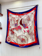 Voitures En Equilibre Scarf 140 CM In Colorful Cashmere And Silk 310320