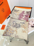 Le Jardin De Leila Au Bloc Shawl 135 CM In Colorful Cashmere And Silk 316263