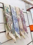 Le Jardin De Leila Au Bloc Shawl 135 CM In Colorful Cashmere And Silk 316263