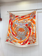 Candy Libris Scarf 90 CM In Red Colorful Silk Twill 319211