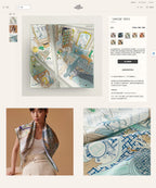 Mystere Au 24 Scarf 90 CM In Light Turquoise Colorful Silk Twill 321934