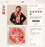 Haute Parure Scarf 135 CM In Red Colorful Cashmere And Silk 324751