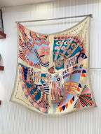 Haute Parure Scarf 135 CM Colorful Cashmere And Silk 324755