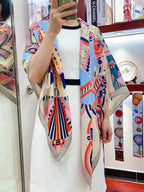 Haute Parure Scarf 135 CM Colorful Cashmere And Silk 324755