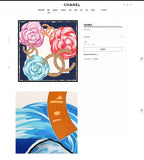 CC Square Scarf 90 CM In Colorful Silk Twill 327463