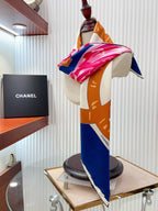CC Square Scarf 90 CM In Colorful Silk Twill 327463