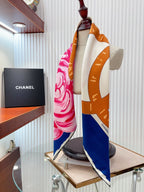 CC Square Scarf 90 CM In Colorful Silk Twill 327463
