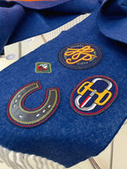 Scarf 160 CM In Blue Cashmere 334195