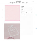 CC Square Scarf 90 CM In Pink Silk Twill 335844