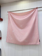 CC Square Scarf 90 CM In Pink Silk Twill 335844