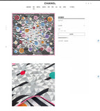 CC Square Scarf 90 CM In Colorful Silk Twill 335849