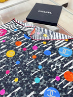 CC Square Scarf 90 CM In Colorful Silk Twill 335850