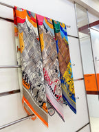 Parade Scarf 140 CM In Colorful Cashmere And Silk  340182