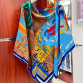 Parade Scarf 140 CM In Colorful Cashmere And Silk  340182