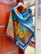 Parade Scarf 140 CM In Colorful Cashmere And Silk  340182