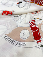 Ronds De Marche Scarf 135 CM Colorful Cashmere And Silk 341400