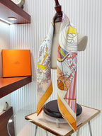 Bagage a Main Scarf 90 CM In Colorful Silk Twill 342849