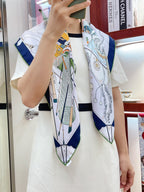 Bagage a Main Scarf 90 CM In Colorful Silk Twill 342851