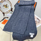 Faubourg Muffler Scarf 170 CM Grey Cashmere Handwoven 356204