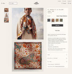 Le Jaguar Et Le Colibri Shawl 135 CM Red Colorful Cashmere And Silk  357904