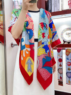 CA DECOIFFE ! SCARF 140 CM IN COLORFUL SILK