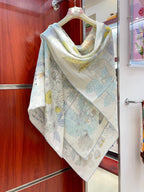 PRECIOUS PARADISE SCARF 135 CM IN COLORFUL CASHMERE AND SILK 379792