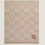 SCARF 200 CM IN TAN BROWN MONOGRAM CASHMERE