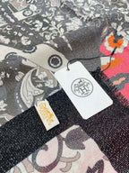 Scarf 200 CM In Black Colorful Cashmere 381147