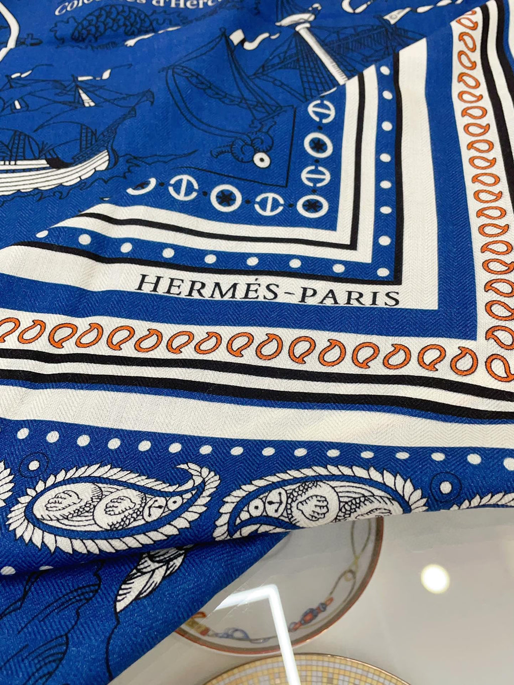TATOUAGES MARINS BANDANA SHAWL 135 CM COLORFUL 385443