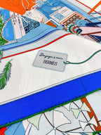 BAGAGE A MAIN SCARF 90 CM IN COLORFUL SILK 388144
