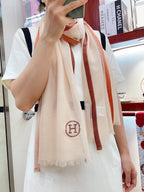 SCARF 180 CM IN BEIGE BISQUE CASHMERE 388145