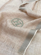 SCARF 180 CM IN CAMEL BROWN CASHMERE 388146