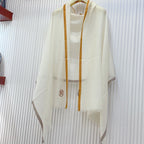 SCARF 180 CM IN WHITE CASHMERE 388147