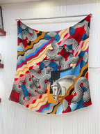 SCARF 140 CM COLORFUL 388172
