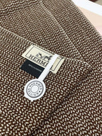 GRANITE MUFFLER 180 CM SCARF IN CARAMEL BROWN CASHMERE